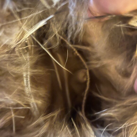 Vintage Real Fur Purse with Leather Straps - Picture 8 of 11